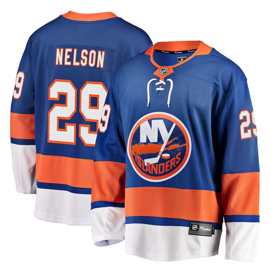 Men New York Islanders #29 Brock Nelson Fanatics Branded Royal Breakaway Player NHL Jersey